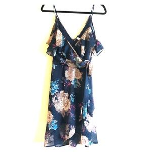 Cold Shoulder Wrap Dress